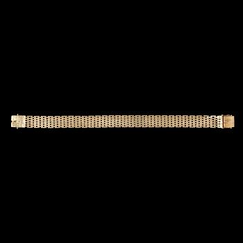 ARMBAND, 18 k guld, 1962. Vikt ca 33 g.