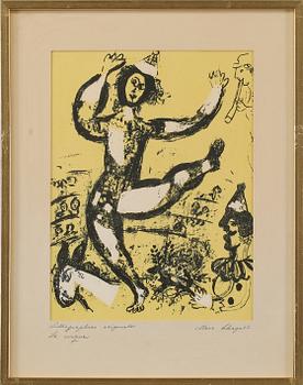 MARC CHAGALL, efter, färglitografi.