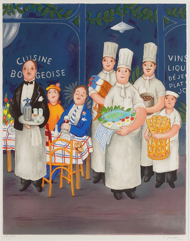 Lennart Jirlow, Utanför restaurangen.