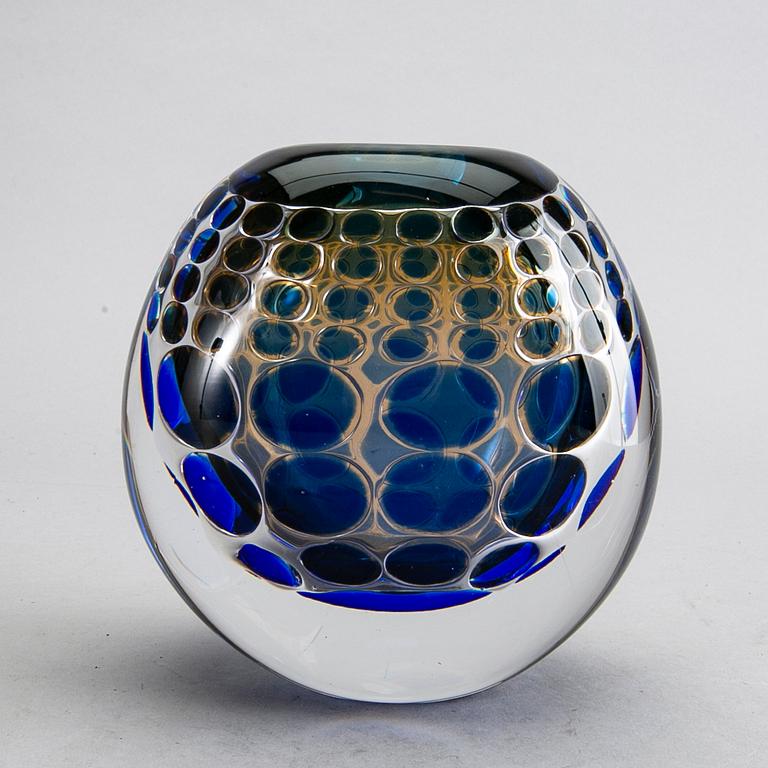 INGEBORG LUNDIN, vase, glass, Orrefors, Ariel.