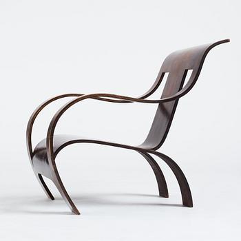 Gerald Summers, an easy chair, probably executed on license in Sweden for Makers of Simple Furniture, 1930-40's.