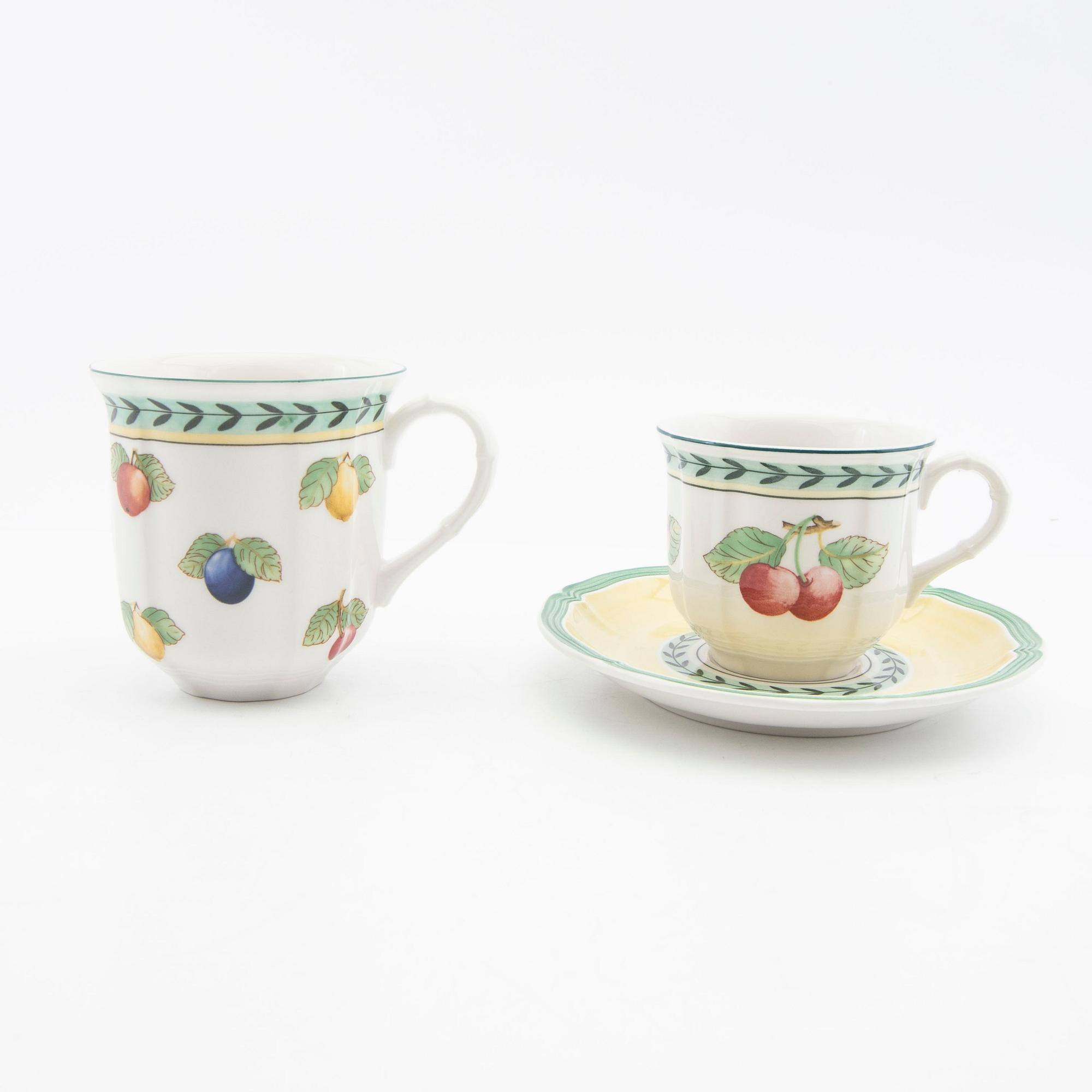 Service, 73 pieces, porcelain, "French Garden Fleurence", Villeroy & Boch, Germany.