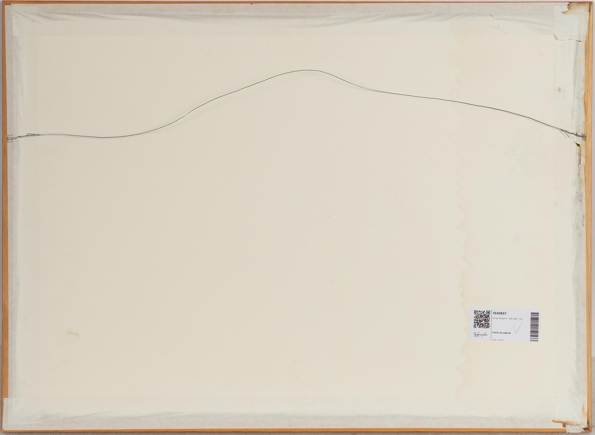 Ernst Billgren, "Blå katt".