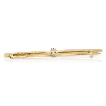 BROSCH, med gammalslipad diamant, ca 0,15 ct, Axel Rosin, 1918.
