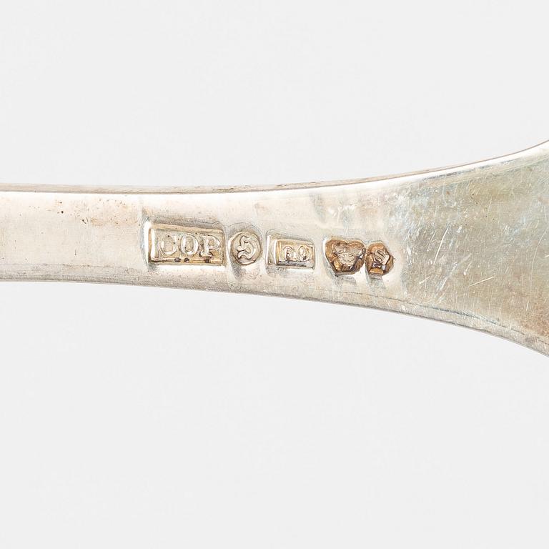 A Swedish silver cutlery set, "Tornedal", with a case, mark of CO Persson AB, Haparanda, some 1966 (106 pieces).