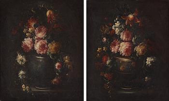 545. Jean Baptiste Monnoyer Follower of, Still life with flowers (2).