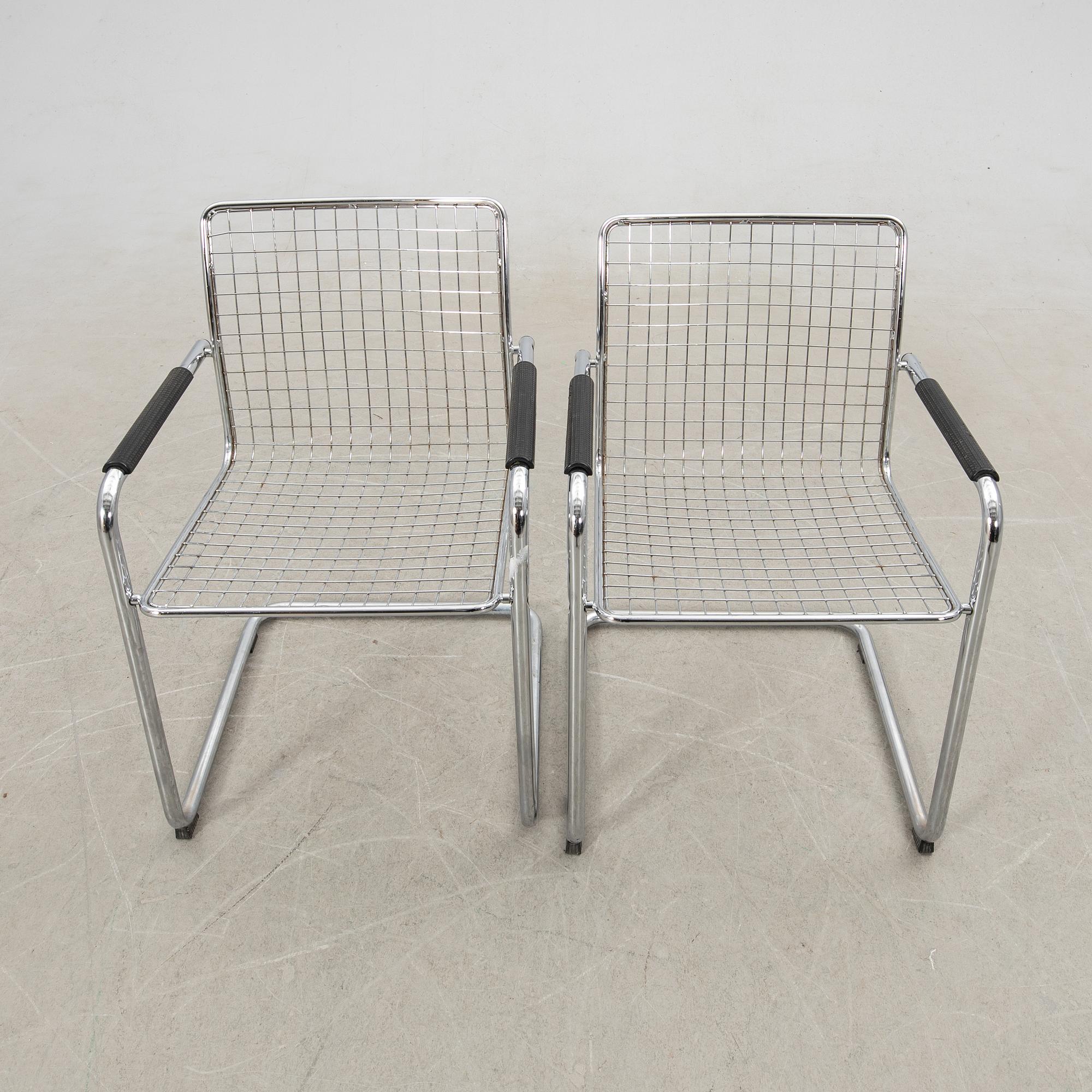 Karmstolar, ett par, 1970-tal.