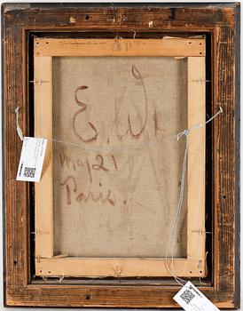 EDVARD WALLENQVIST, olja på duk, monogramsignerad och daterad 20.