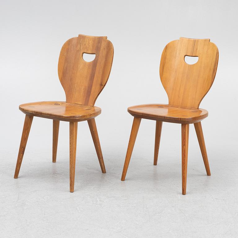 Carl Malmsten, a set of six 'Sörgården' chairs, Svensk Fur, mid 20th Century.