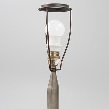 Floor lamp, tin, 1920s-30s.