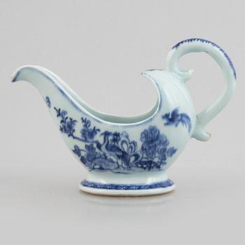 A blue and white ewer, Qing dynasty, 18th century.