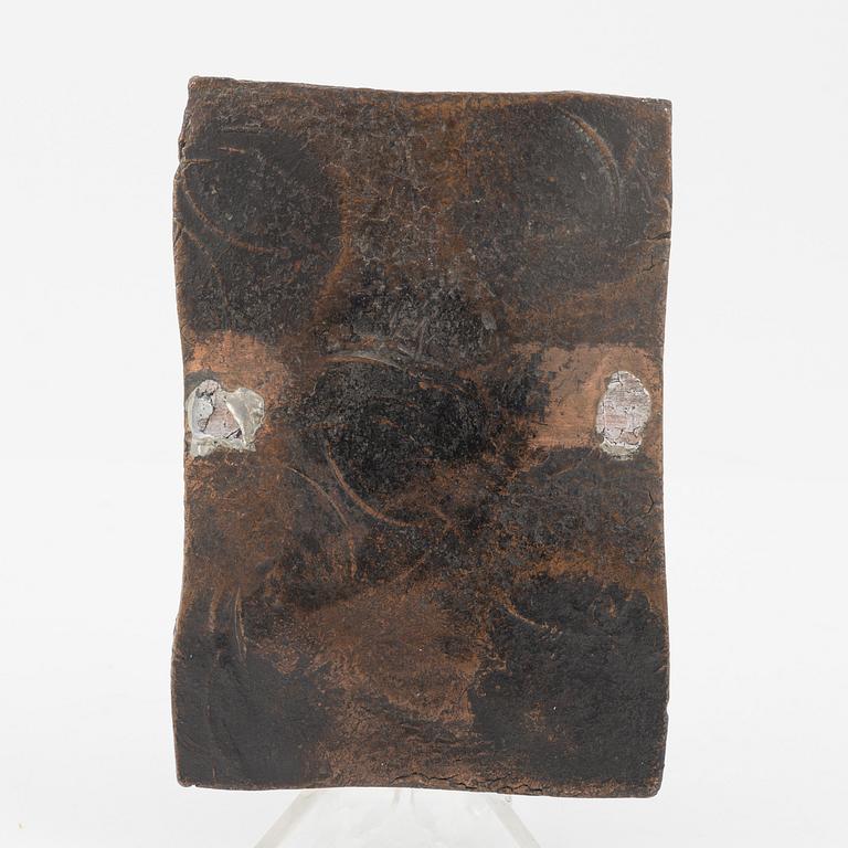 Plåtmynt, Adolf Fredrik, 1/2 daler silvermynt, 1751, Avesta.