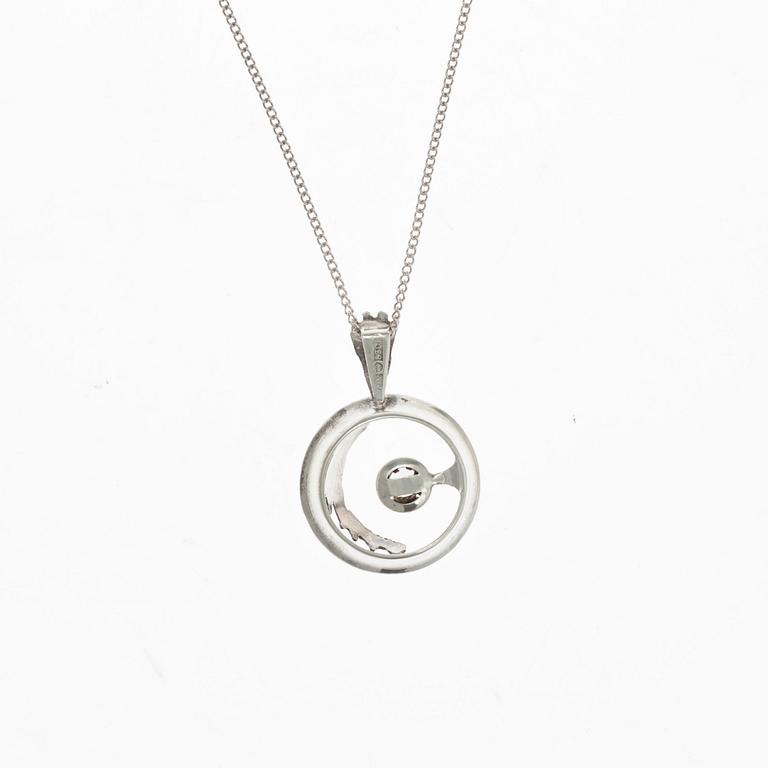 HALSSMYCKE, silver, bergskristall, Martti Viikinniemi 1960-70-tal.