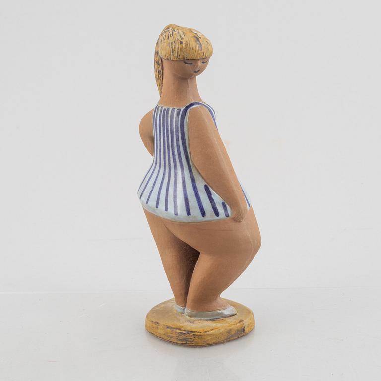 Lisa Larson, figurin, stengods, "Dora" ur serien "ABC-flickorna", Gustavsberg.