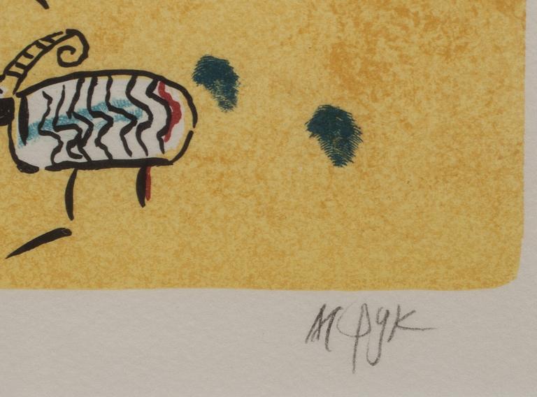 MADELEINE PYK, färglitografi, signerad och numrerad 242/380.