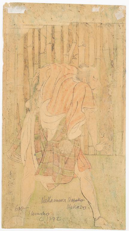 Katsukawa Shunchō, färgträsnitt, Japan, sent 1700-tal.