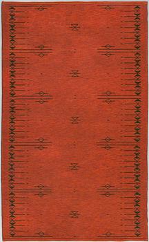 Aappo Härkönen, hårgarnsmatta, Vaasan Mattokutomo, Finland, 1950/60-tal, Ca 300 x 180 cm.