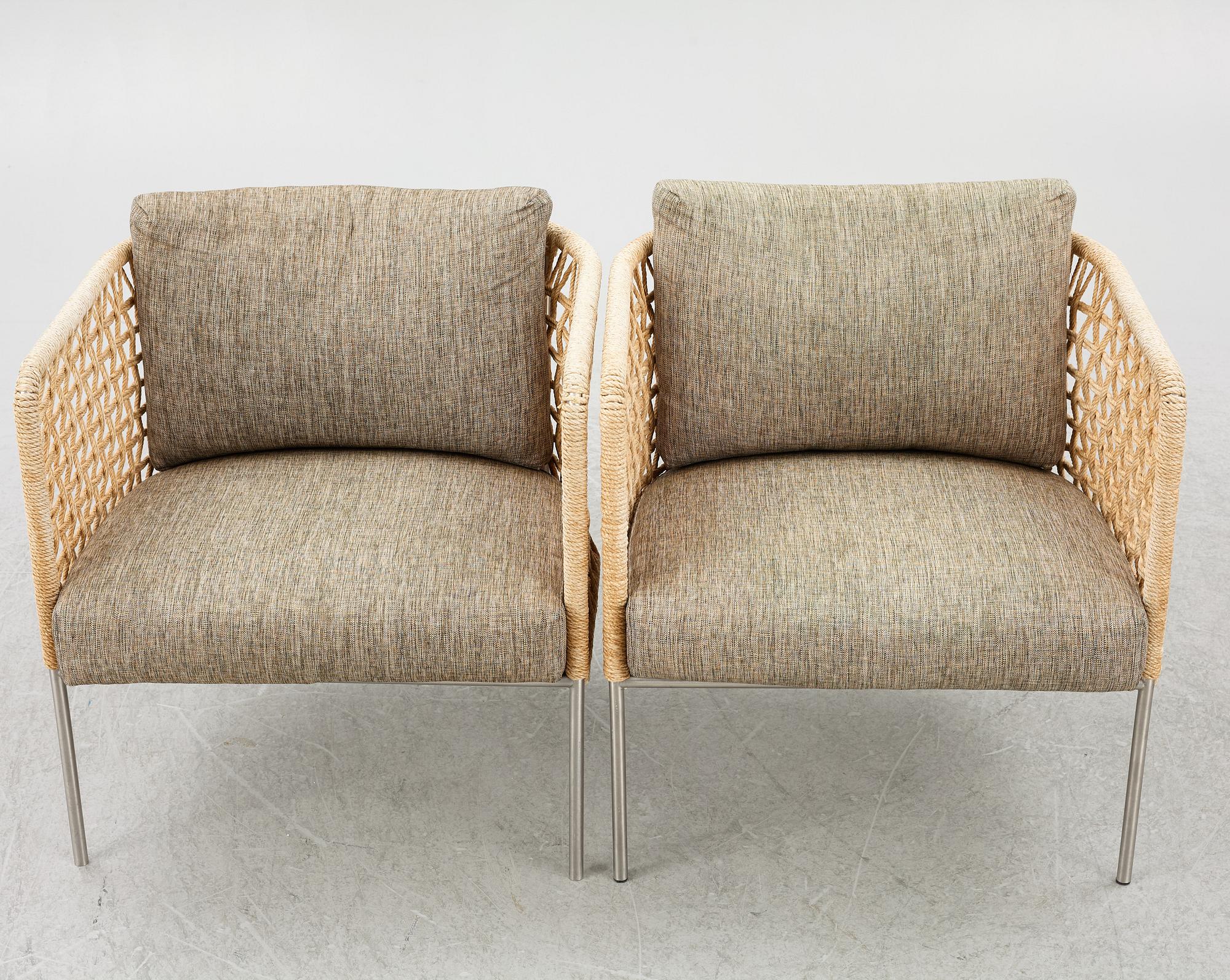 Piero Lissoni, a pair of 'Café Armchair', Living Divani.