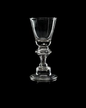 611. A German wine glass, 18th Century.