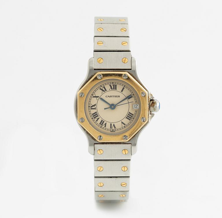 Cartier, Santos Ronde, wristwatch, 24 mm.