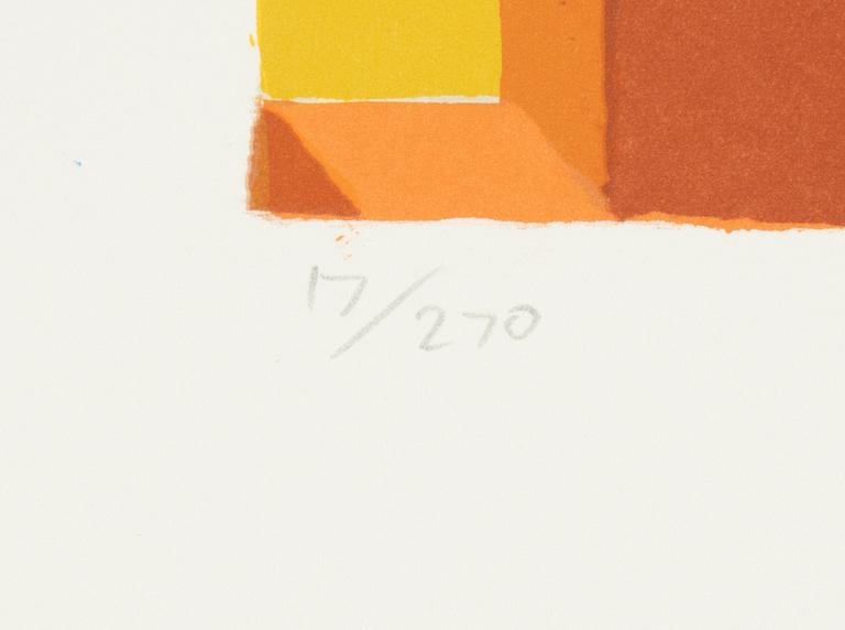 Ernst Billgren, kithograph in colours, signed 17/270.