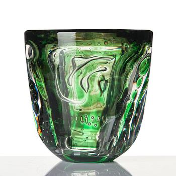 Edvin Öhrström, a "Flickan och duvan" (The Girl and the Dove) ariel glass vase, Orrefors 1944, no 281.