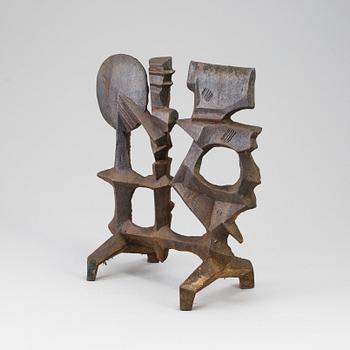 OLLE HERMANSSON, sculpture, iron, signed Husqvarna.