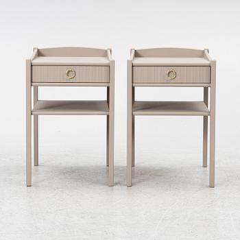 A pair of bedside tables, second half of the 20th century.