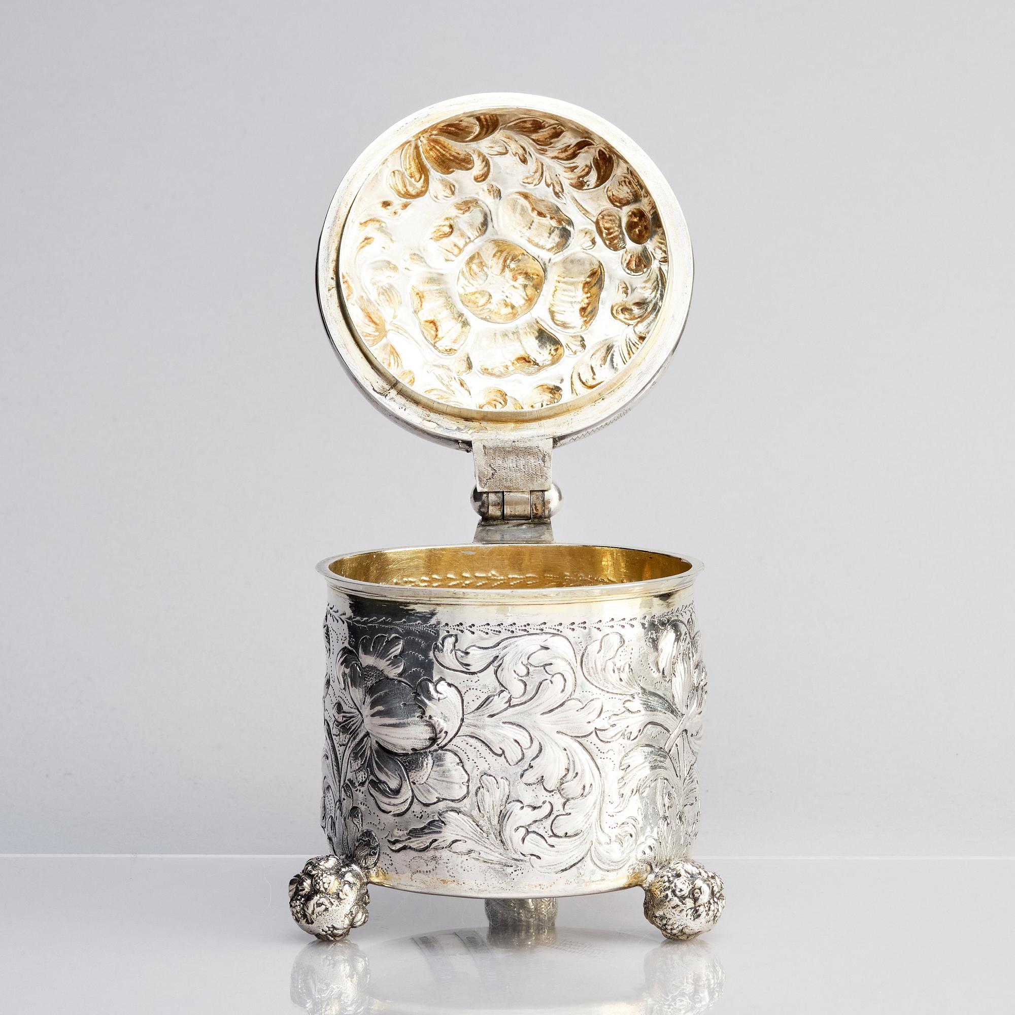 A Swedish late 17th century silver tankard, mark of Johan Hansson Teelning (Norrköping 1661-1711).
