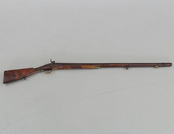 A rifle gun, 19th century,