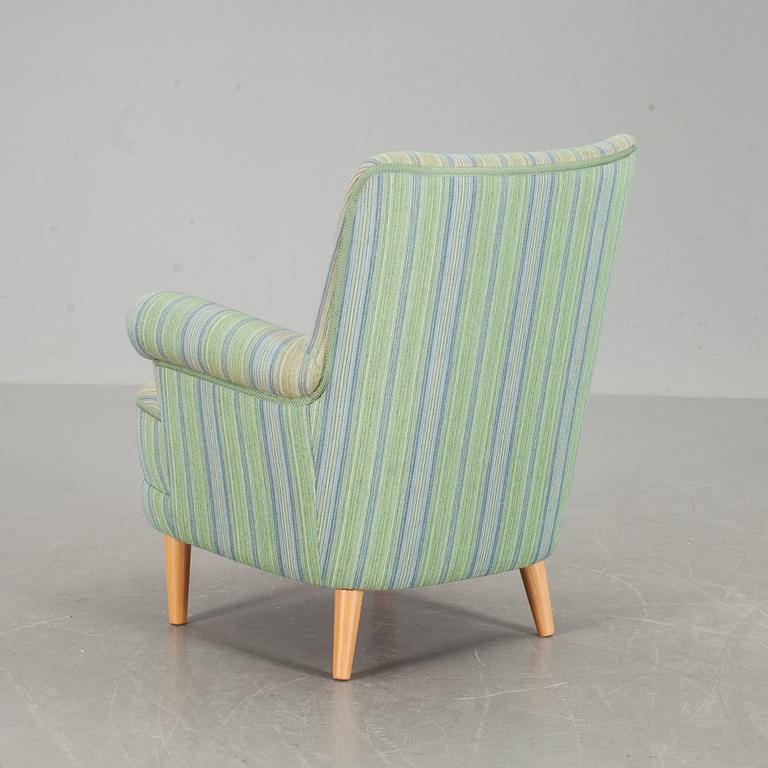 FÅTÖLJ, "Hemmakväll", brickmärkt Carl Malmsten, AB O.H. Sjögren.