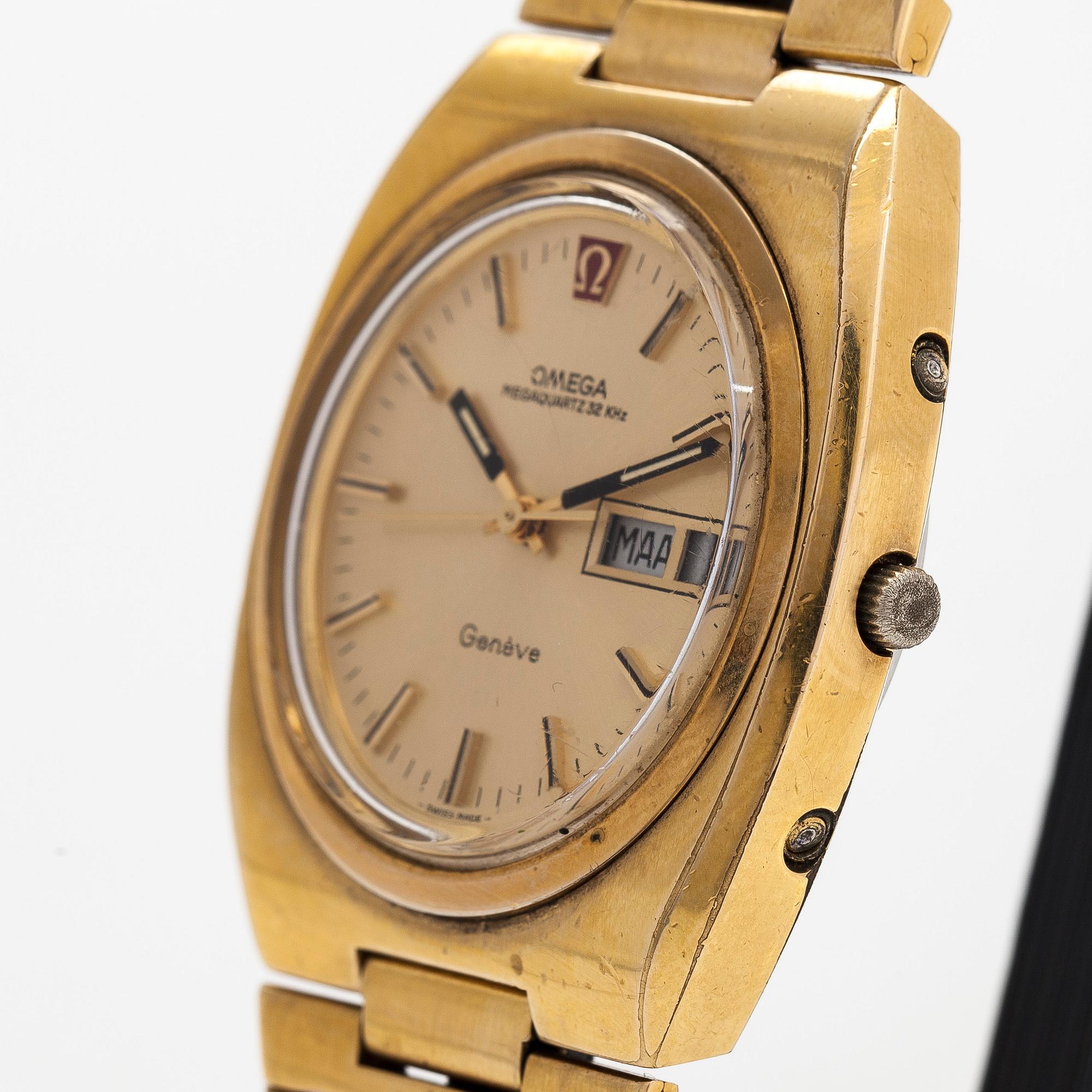 Omega Megaquartz 32 KHz wristwatch 39 mm. Bukowskis