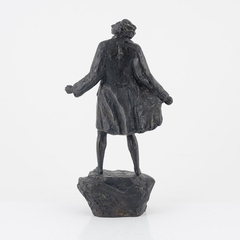 Axel Wallenberg, sculpture, bronze, signed and dated.