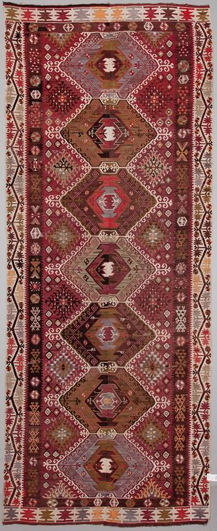 KELIM, Turkiet, antik 386x156 cm.