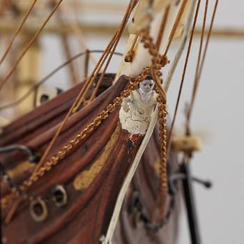 A late 1800's model ship.