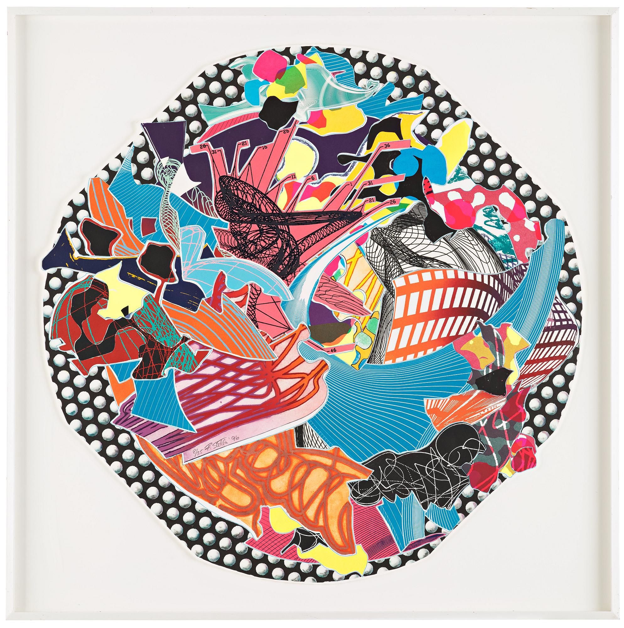Frank Stella, "Fattiputt" from "Imaginary Places II".
