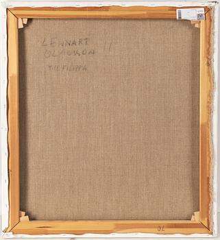 LENNART OLAUSSON, oil on canvas, signed verso.