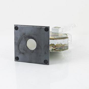 Kjell Engman, skulptur, glas,  "Gitarr", Lim.Ed 100, Kosta Boda,