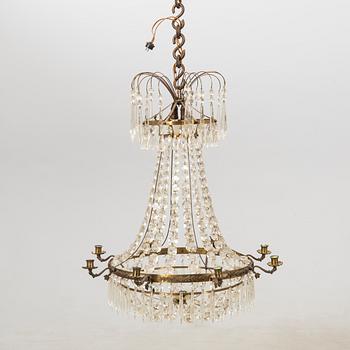 Chandelier in the Empire style, circa 1900.