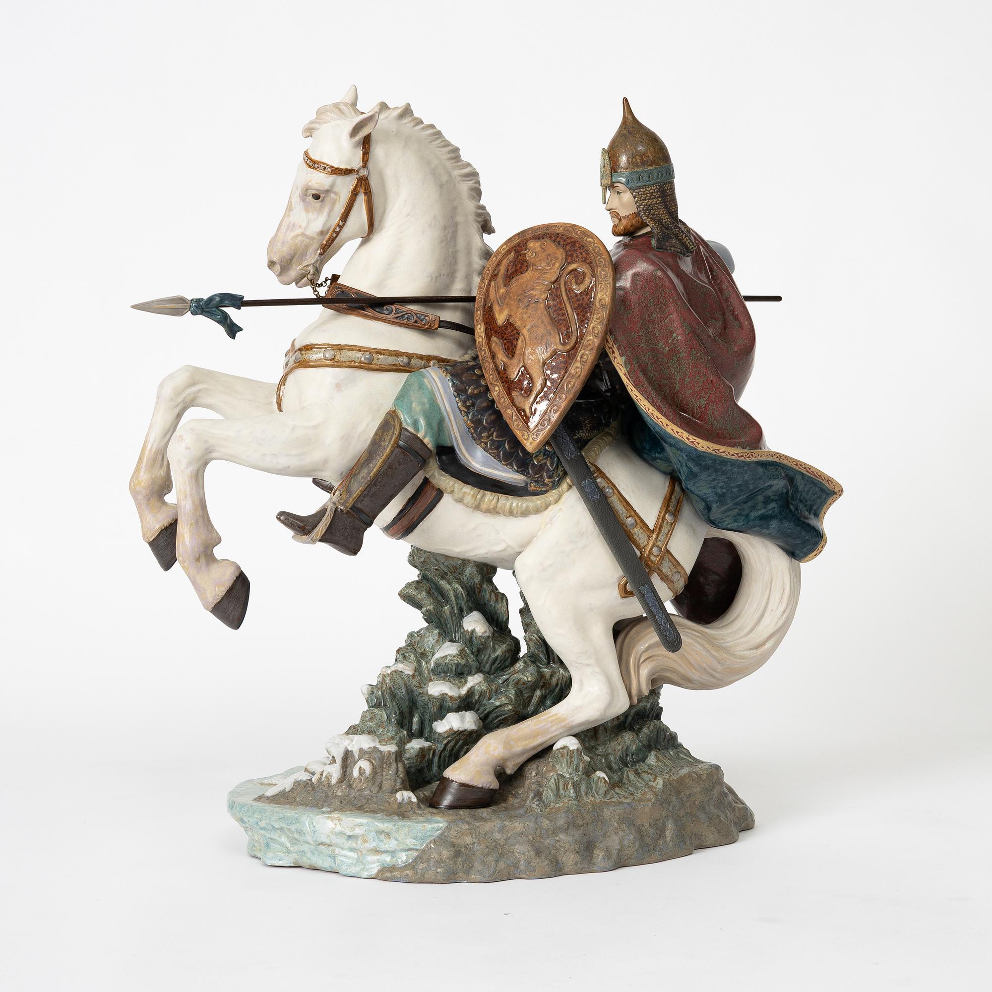 Alfredo Llorens, figurine, "Alexander Nevsky", Lladró, Spain.