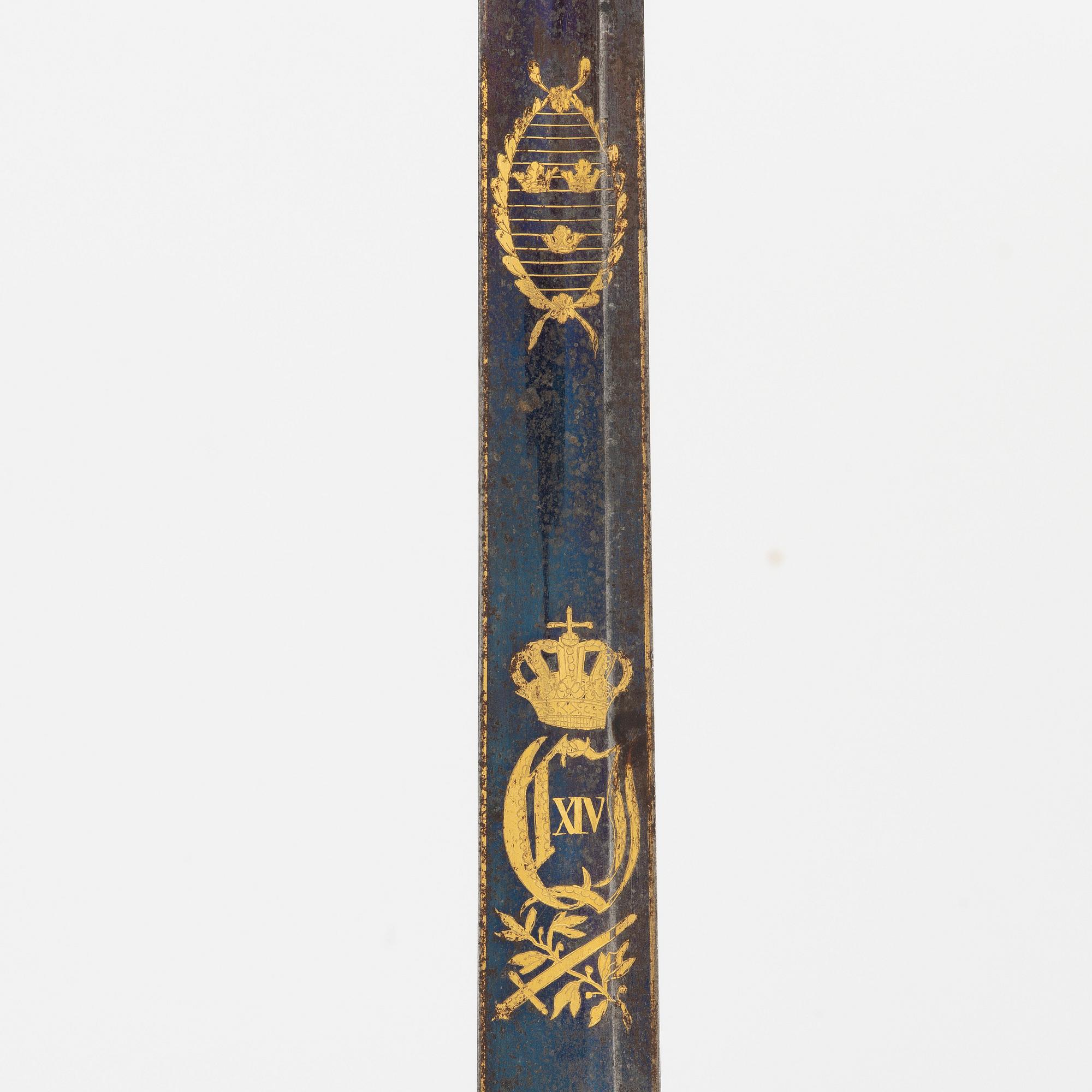 A Swedish infantry officers's sword, 1820s/30s.