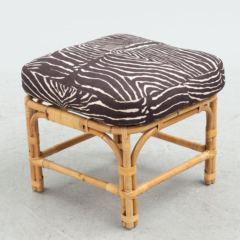 Josef Frank, armchair with footstool, model 311, Firma Svenskt Tenn.