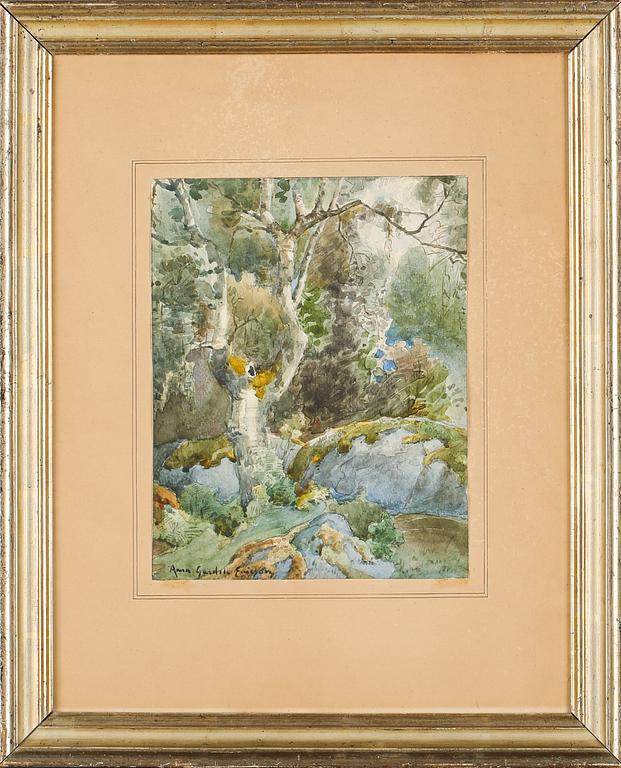 ANNA GARDELL-ERICSON, akvarell, signerad.