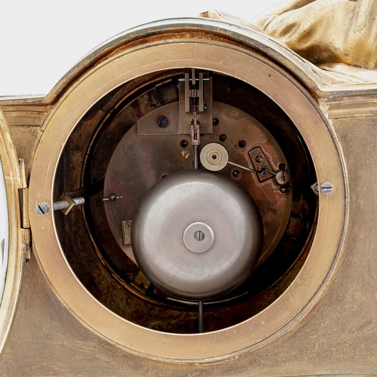 A late Empire table clock mid 1800s.