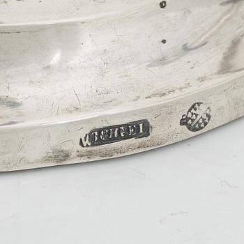 Ljusstakar, ett par, silver, Scheel, Kassel, Tyskland, 1800-tal.