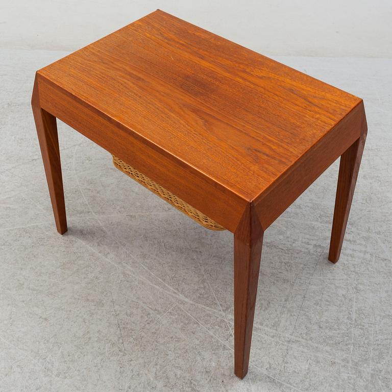 A 1950's teak sewing table by Severin Hansen.