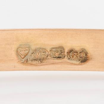 Armring, 14K guld, Ky Kari Rosti, Helsingfors 1994.