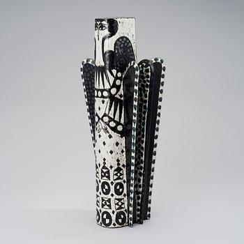 BIRGER KAIPIAINEN, A CERAMIC SCULPTURE. Angel. Signed Kaipiainen, R. Rörstrand, 1950s.
