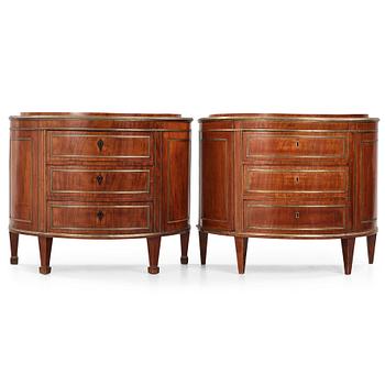 39. A matched pair of Russian Neoclassical Commodes, St Petersburg, circa 1800.