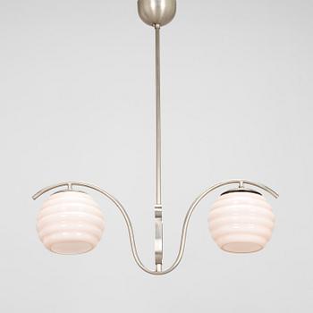 A pendant ceiling light from the 1920s-30s.